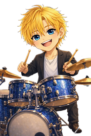 Snow flakes ハヤテ 楠木颯 ドラム キャラクター 山吹ことり スノーフレークス